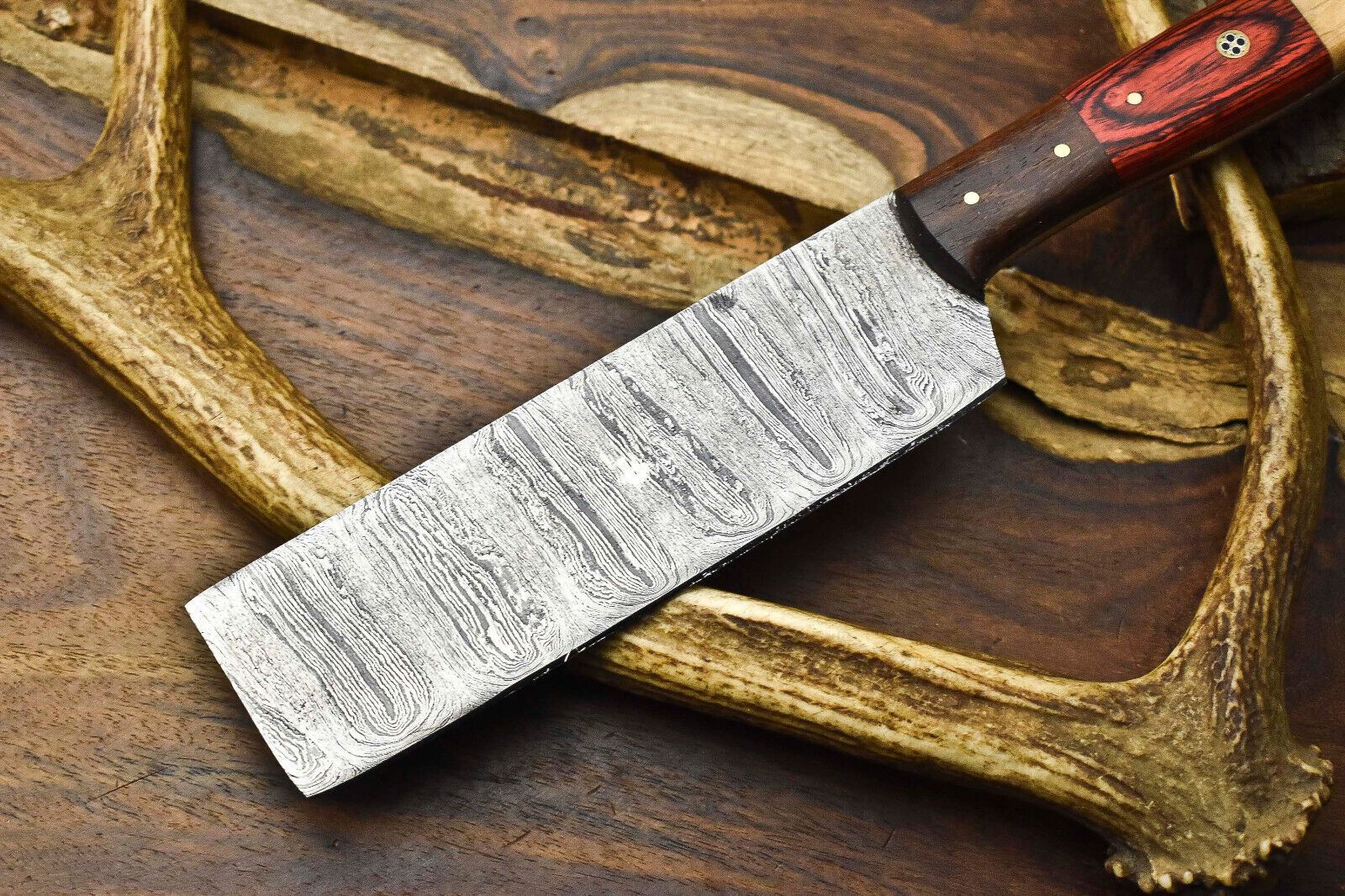 Premium Handmade 12 Damascus Chef Knife  Real Forged Damascus Blade 1