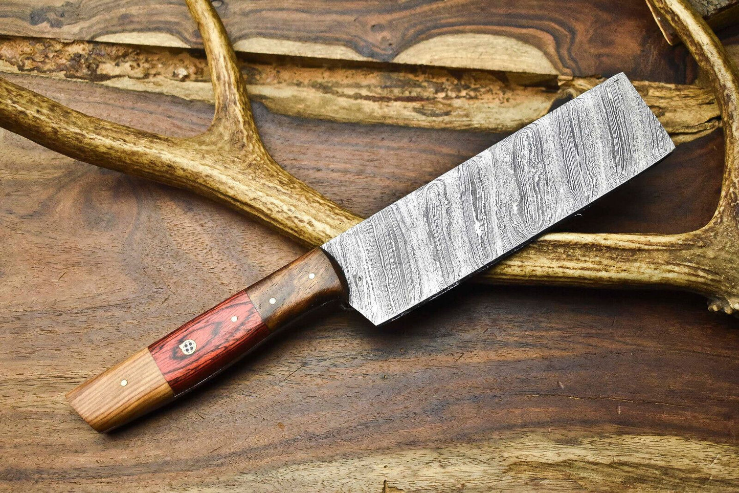 Premium Handmade 12 Damascus Chef Knife  Real Forged Damascus Blade 3
