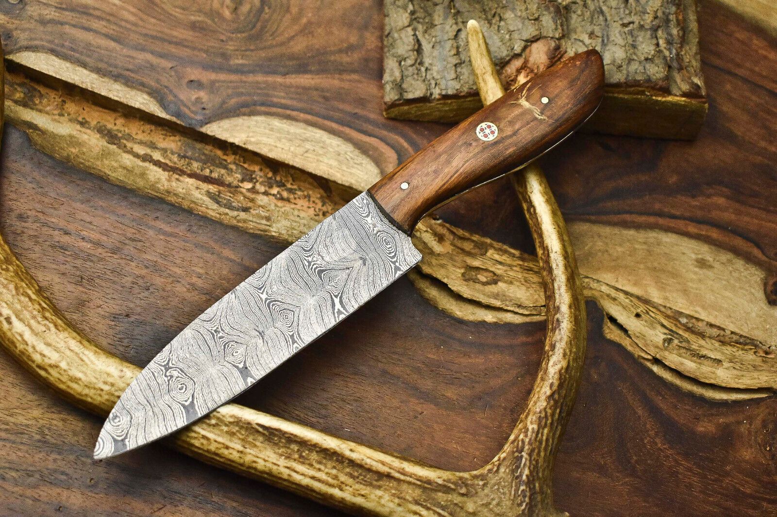 Custom 12" Damascus Steel Kitchen Chef Knife – Hand Forged Full Tang Blade