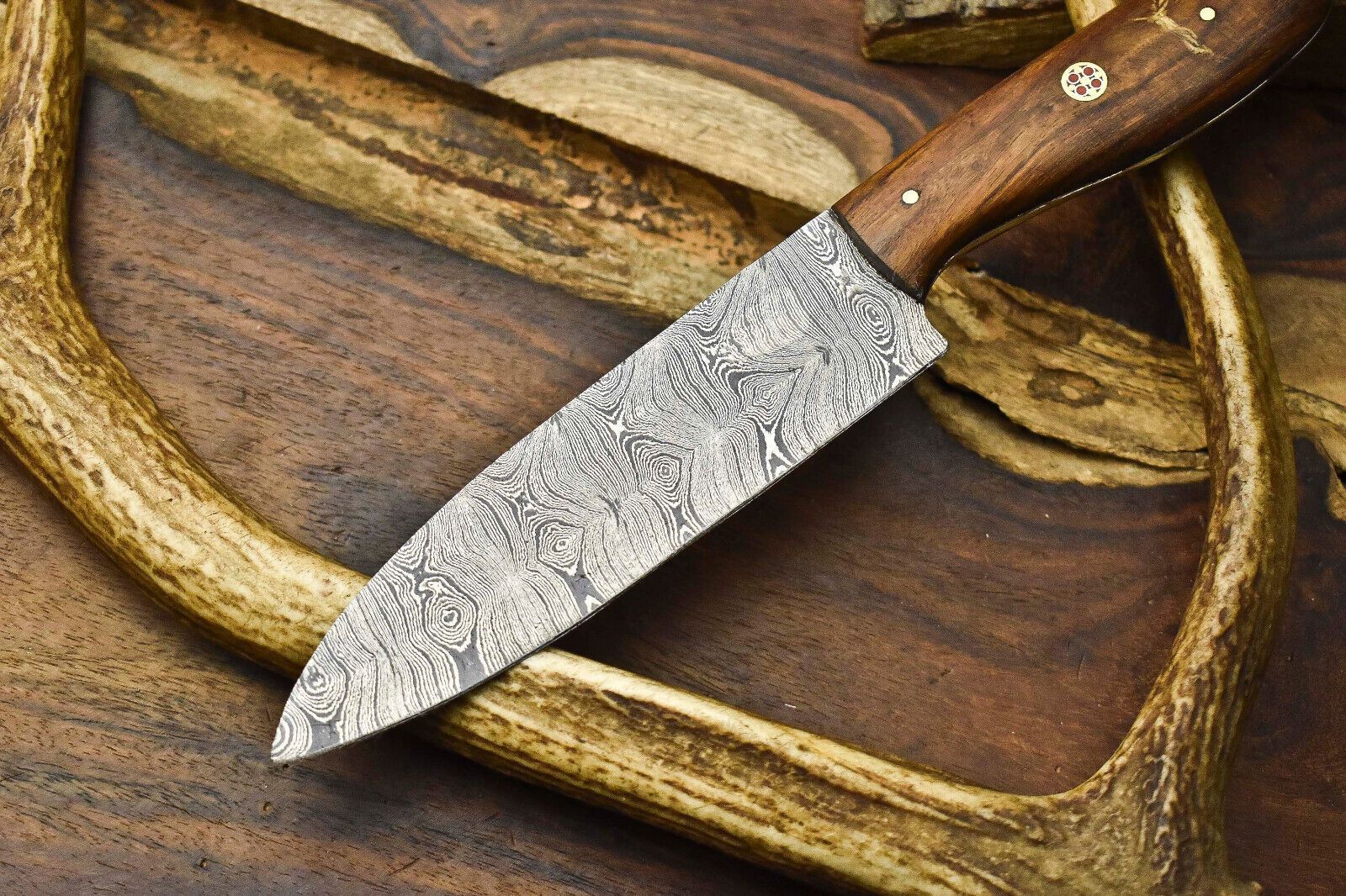 Custom 12 Damascus Steel Kitchen Chef Knife  Hand Forged Full Tang Blade 1