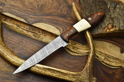 12 Inch Real Damascus Steel Chef Knife – Hand Forged Kitchen Blade
