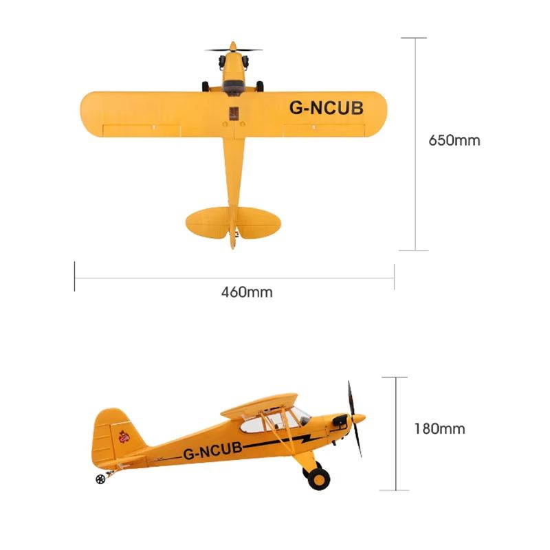 WLtoys A160 J3CUB RC Airplane  5Channel Brushless Motor 24GHz Remote Control 3D6G Stabilization Rea 5