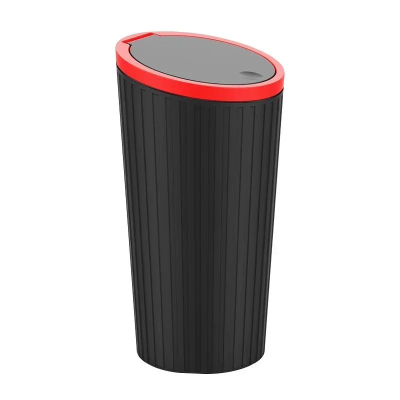 Mini Car Trash Can Auto Garbage Bin With Leak Proof Liner Car Interior Organizer For Rubbish Bag Du 4