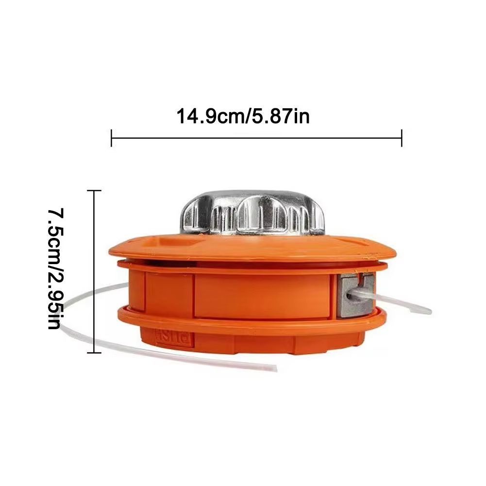 Automatic Grass Trimmer Head For Gasoline Brush Cutters  M10x125mm Durable PA6 Nylon Easy Install 5
