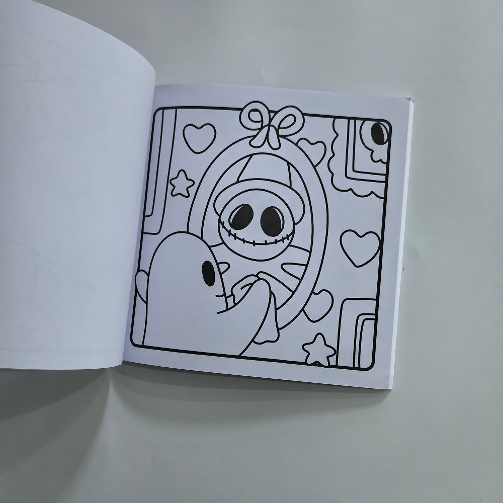Halloween Spooky Times Adult Coloring Book, Cute Stress Relief Drawing, Ideal Gift for Party and Birthday