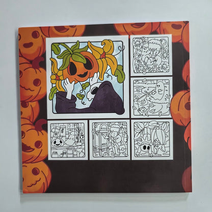 Halloween Spooky Times Adult Coloring Book, Cute Stress Relief Drawing, Ideal Gift for Party and Birthday