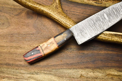 12 Inch Damascus Kitchen Knife  Handmade Full Tang Blade For Professional Use 1