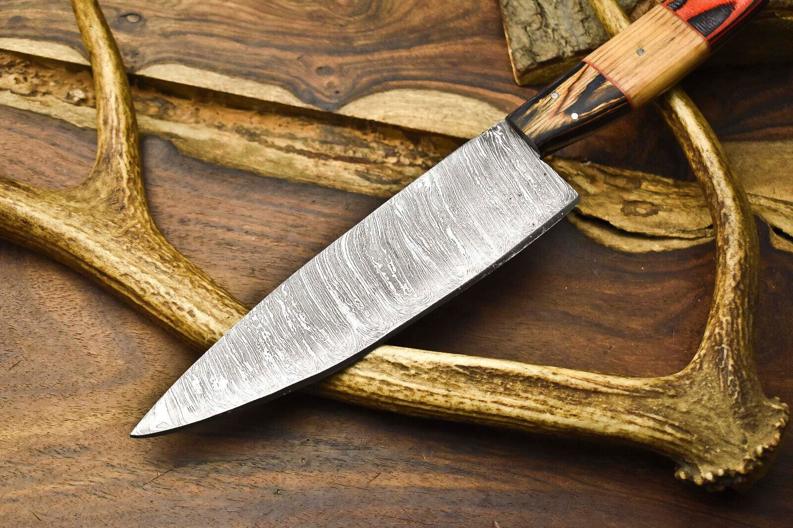 12 Inch Damascus Kitchen Knife  Handmade Full Tang Blade For Professional Use 2