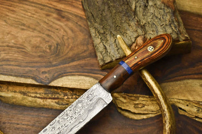 Masterpiece 12 Inch Handmade Damascus Steel Chef Knife  Sharp  Balanced 1
