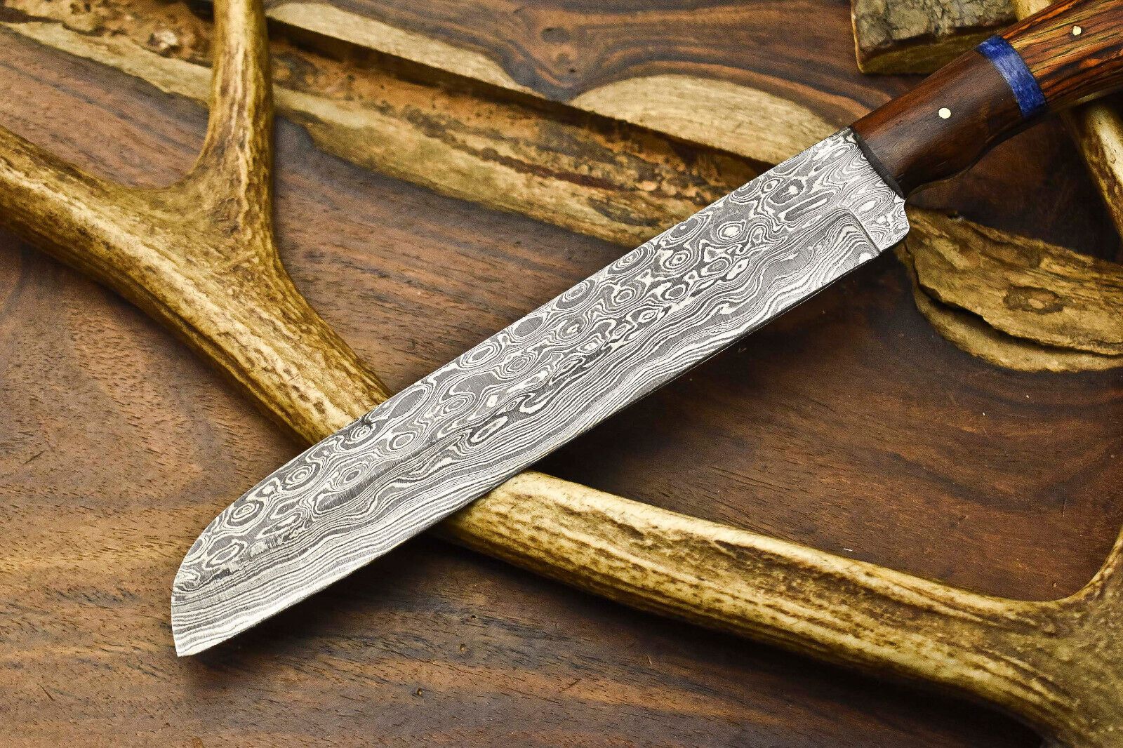 Masterpiece 12 Inch Handmade Damascus Steel Chef Knife  Sharp  Balanced 2
