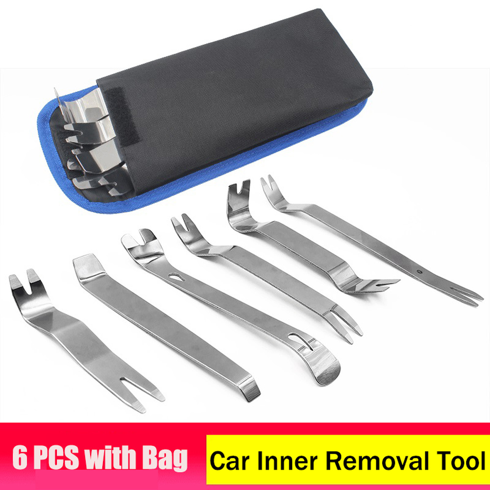 Auto Car Interior Removal Tool Set, Radio Door Panel Trim Dash Pry Tools with Canvas