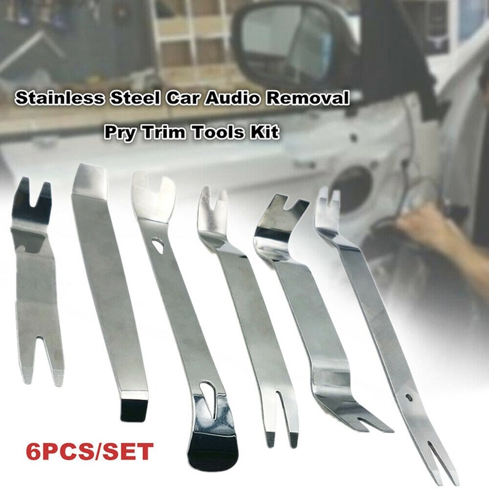 Auto Car Interior Removal Tool Set, Radio Door Panel Trim Dash Pry Tools with Canvas