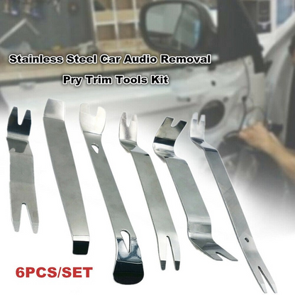 Auto Car Interior Removal Tool Set, Radio Door Panel Trim Dash Pry Tools with Canvas