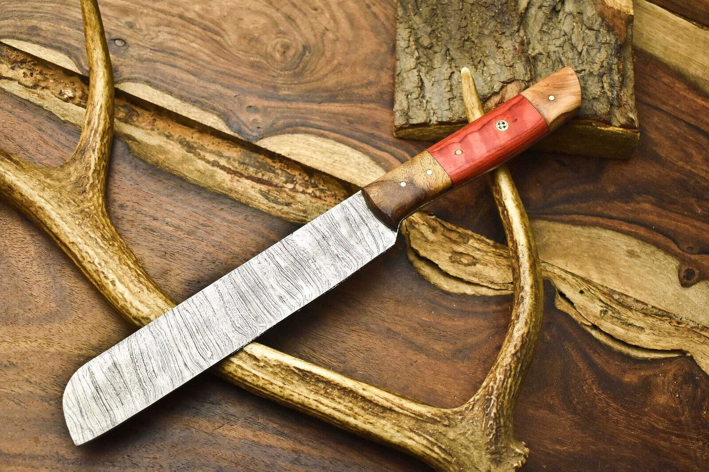 Authentic Handmade Damascus Chef Knife 12 Inch – High Carbon Layered Blade