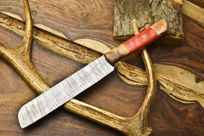 Authentic Handmade Damascus Chef Knife 12 Inch – High Carbon Layered Blade