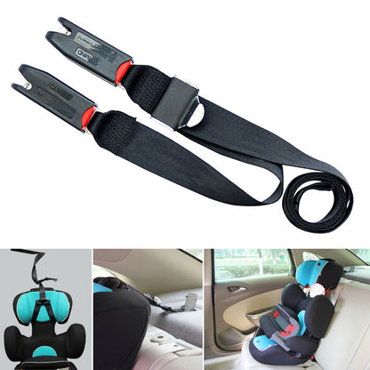 Adjustable Car Child Safety Seat Belt, 2 Point Universal Strap, Isofix Latch Connection Fixing Band