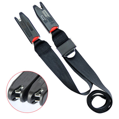 Adjustable Car Child Safety Seat Belt, 2 Point Universal Strap, Isofix Latch Connection Fixing Band