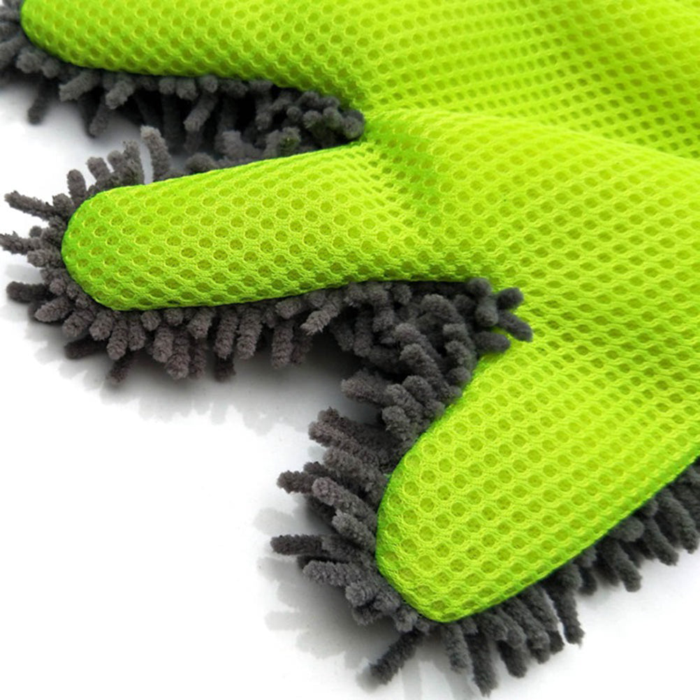 Soft 5 Finger Car Wash Gloves, Cleaning Brush for Car and Motorbike, Quick Dry Towels, Car Styling Kit