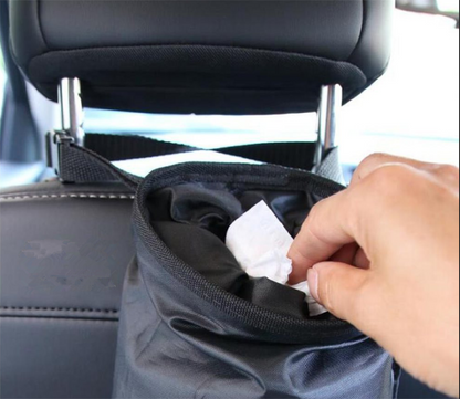 Portable Car Trash Bag, Seat Back Garbage Bag, Interior Storage Box Organizer