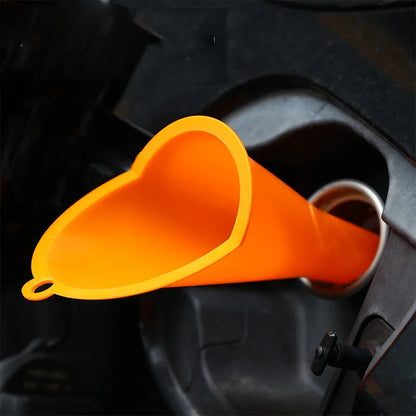 Motorcycle Fuel Filling Tools Antisplash Plastic Oil Funnel Car Long Stem Gasoline Funnel For Auto  1