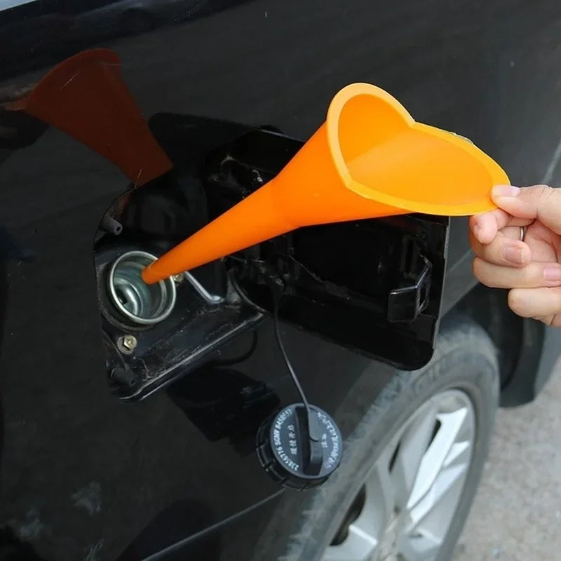 Motorcycle Fuel Filling Tools Antisplash Plastic Oil Funnel Car Long Stem Gasoline Funnel For Auto  3