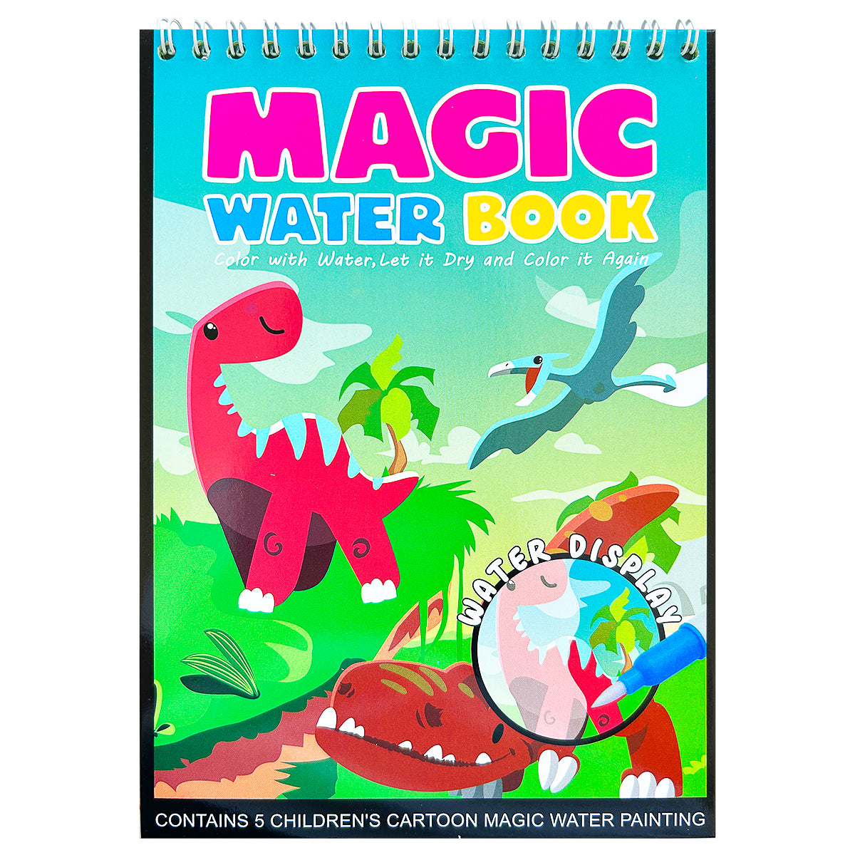 Magical Water Drawing Book Fun Educational Toy Reusable Kids Art Supplies 5