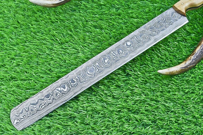 Stunning Hand Forged Damascus Steel Chef Knife  165 Custom Handmade Kitchen Knife 1