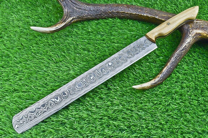 Stunning Hand Forged Damascus Steel Chef Knife  165 Custom Handmade Kitchen Knife 2