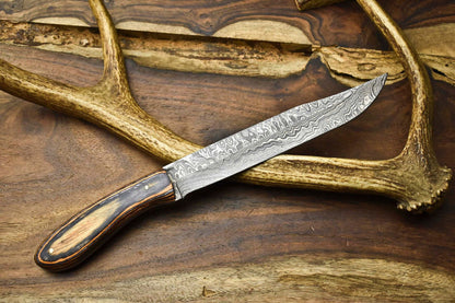 12 Artisan Handmade Twist Damascus Steel Chef Knife  Full Tang Rare Gift Knife 3