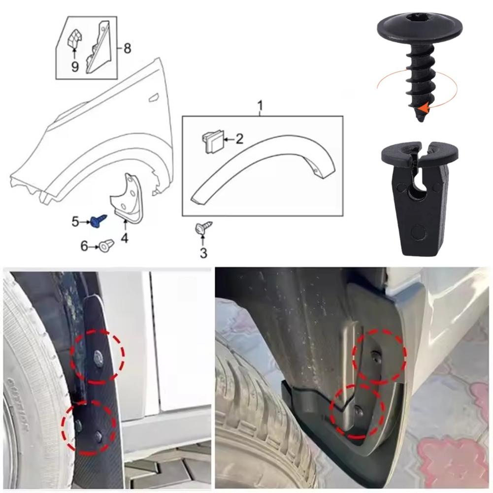 Engine Cover Undertray Screws Mudguard Lining Fastener Clips For Volkswagen AUDI Splashguard Wheel  2