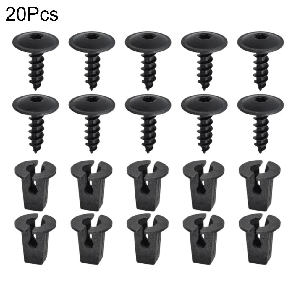 Engine Cover Undertray Screws, Mudguard Lining Fastener Clips for Volkswagen AUDI, Splashguard Wheel Bolts