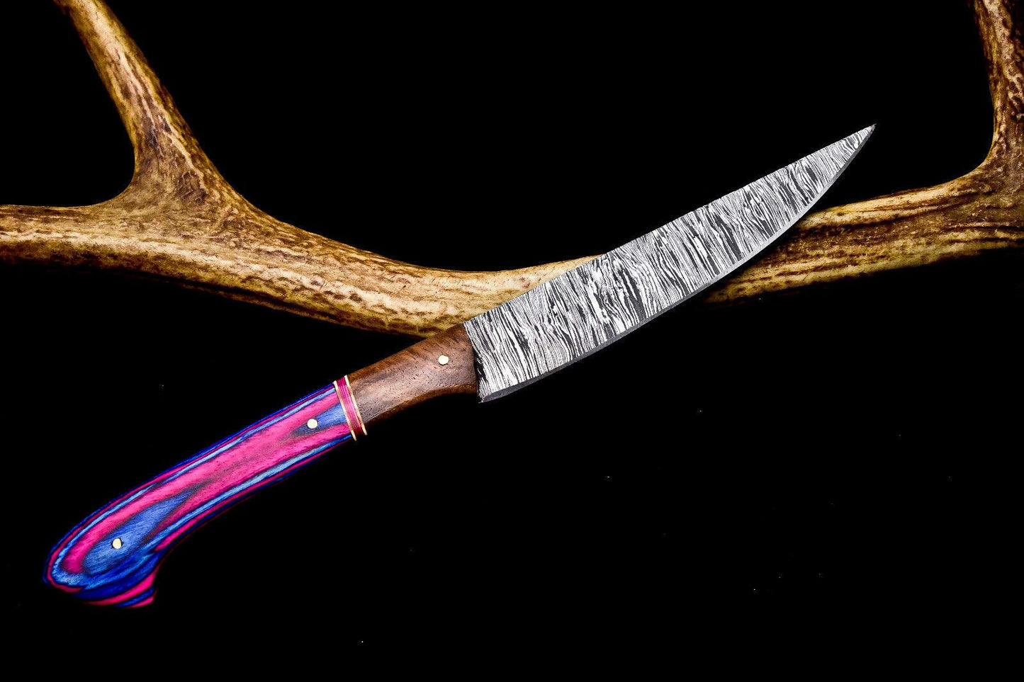 12 Damascus Steel Kitchen Knife  Hand Forged Twist Pattern Perfect Gift For Chefs 3