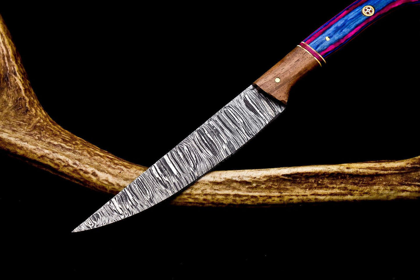 12 Damascus Steel Kitchen Knife  Hand Forged Twist Pattern Perfect Gift For Chefs 2