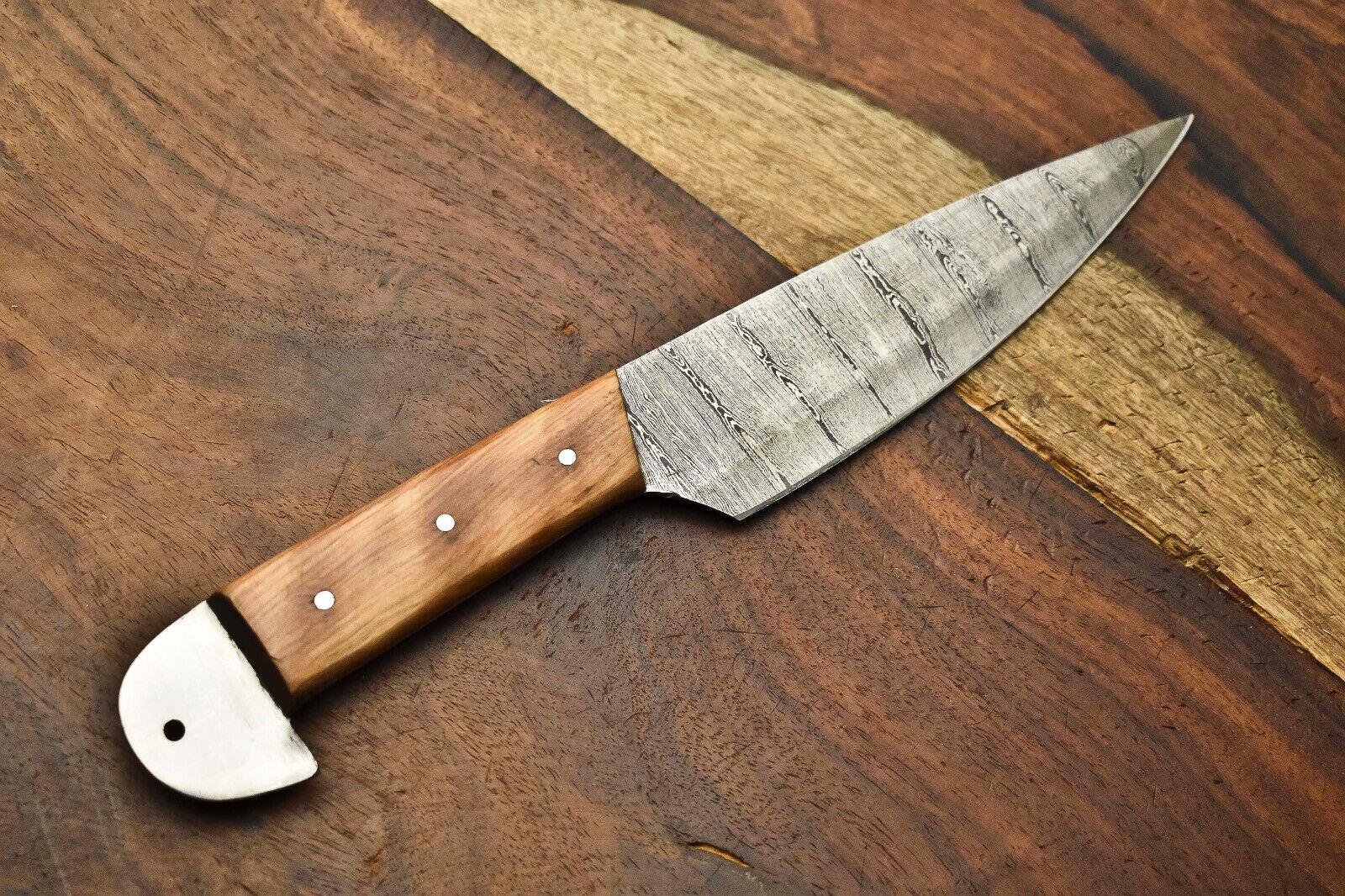 Hand Forged Damascus Steel Chef Knife  1000 Kitchen Knife With Wooden Handle 3