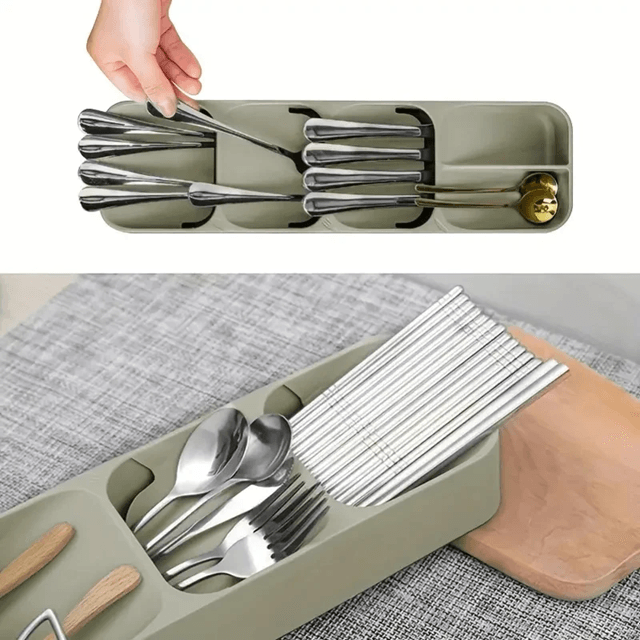 NeatSpace MultiPurpose Cutlery Organizer Drawer Tray For Forks Spoons And Utensils 1