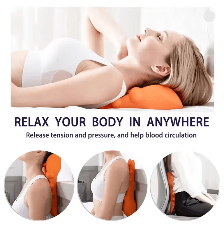 FlexRelief Cervical Traction Neck And Shoulder Massager For Pain And Posture Support 1
