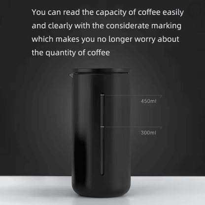 TimeBrew Premium French Press Coffee Maker 450ml 3