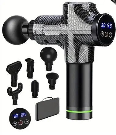 Fascia Deep Muscle Massage Gun 30 Level Relax Body Neck Massager Electric Fitness Equipment Quiet P 5