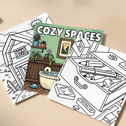Cute Cartoon Coloring Book For Adults Educational Stress Relief Graffiti Painting Gift For Teens 1