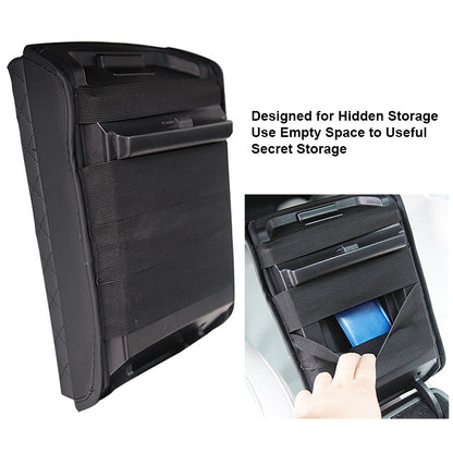 Tesla Model Armrest Cover, Premium PU Leather Console Pad, Center Storage Box Protection Cushion