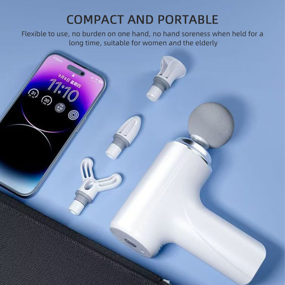 Deep Tissue Electric Percussion Massager Professional Fascial Massage Gun 6 Gears Therapy Tool For  1