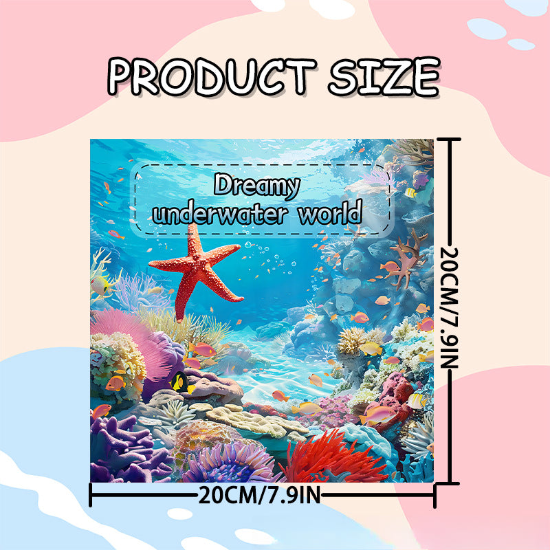 Underwater Wonders, A Relaxing Art Coloring Book, Featuring Ocean Life and Plants