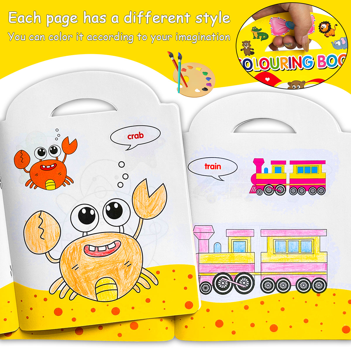 Creative Learning Tools, Choose from Education Coloring Books, to Stimulate Childrens Imagination and Hands On Ability