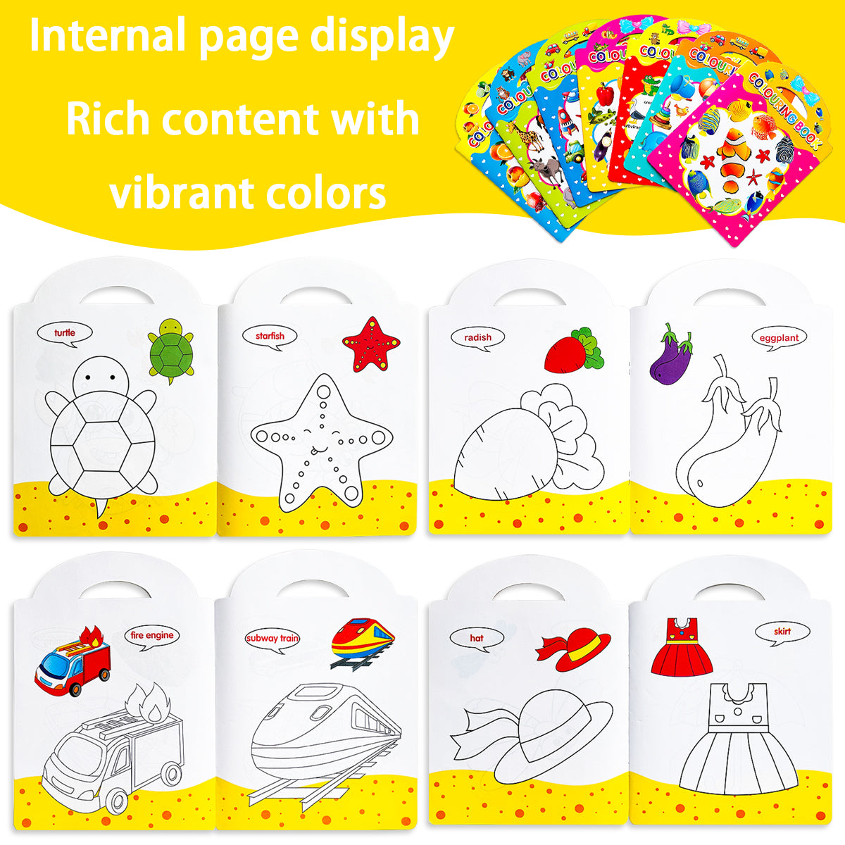 Creative Learning Tools, Choose from Education Coloring Books, to Stimulate Childrens Imagination and Hands On Ability