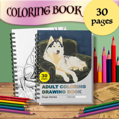Adult Colouring Book, Spiral Bound, Gift for Family and Friends, Holiday Party Gift, Doodling Art Therapy