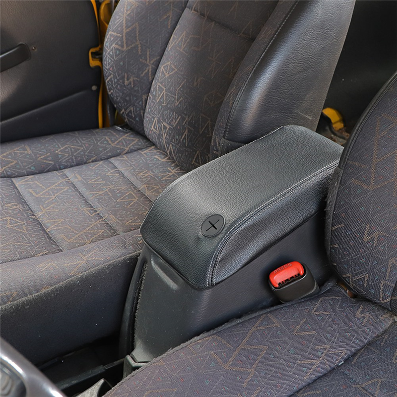 Jeep Center Console Cover, Black Armrest Pad, Interior Accessories Box
