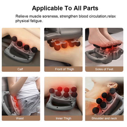 16 Head Fascia Gun High Frequency Muscle Massage Machine Deep Tissue Body Neck Shoulder Back Waist  1