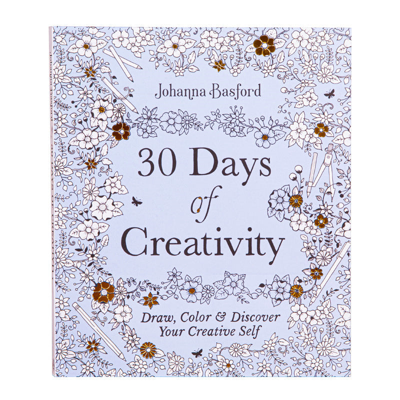 Creativity Coloring Book for Adults, Discover Your Creative Self with Stress Reduction Graffiti and Drawing