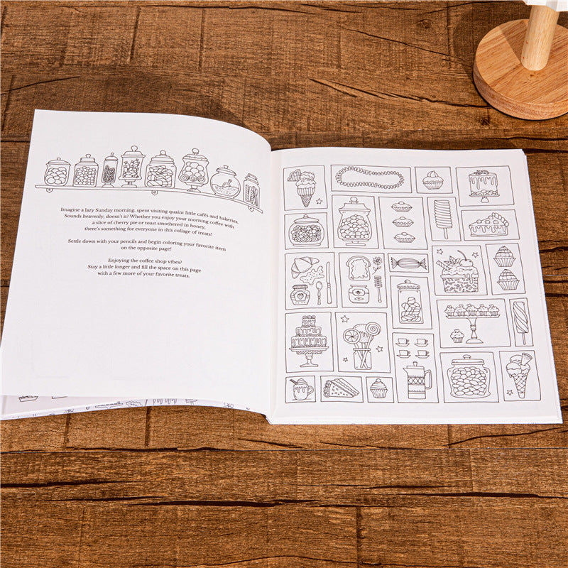 Creativity Coloring Book for Adults, Discover Your Creative Self with Stress Reduction Graffiti and Drawing