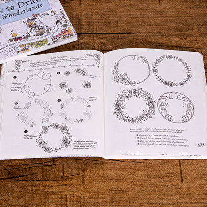 Art Stress Relief Adult Coloring Book, How to Draw Inky Wonderlands Step by Step, Relaxing Art Therapy